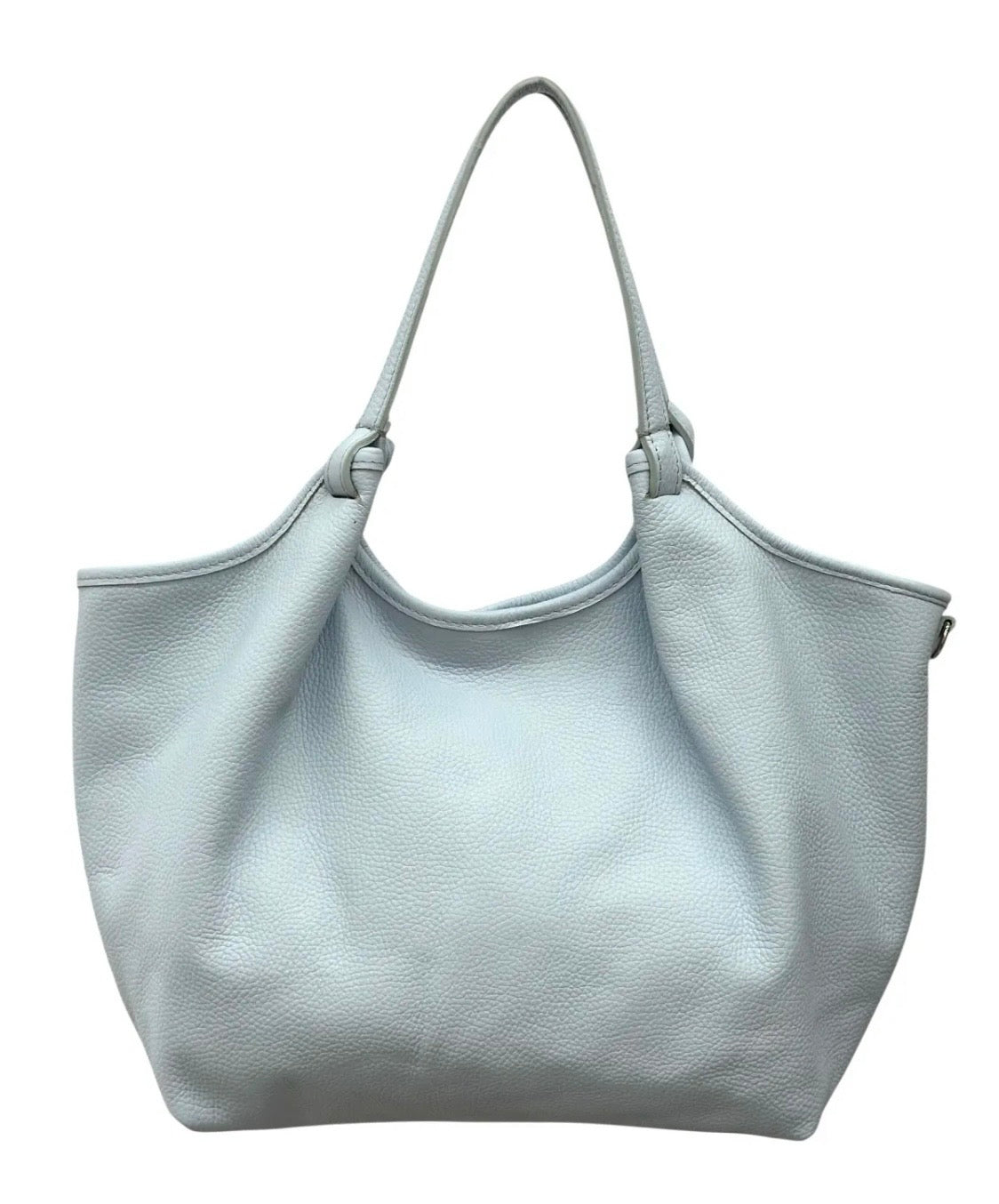 BZNA Bag Mette Ice Blue Leder Italy Damen Shopper Handtasche Schultertasche Tasche - B Z N A