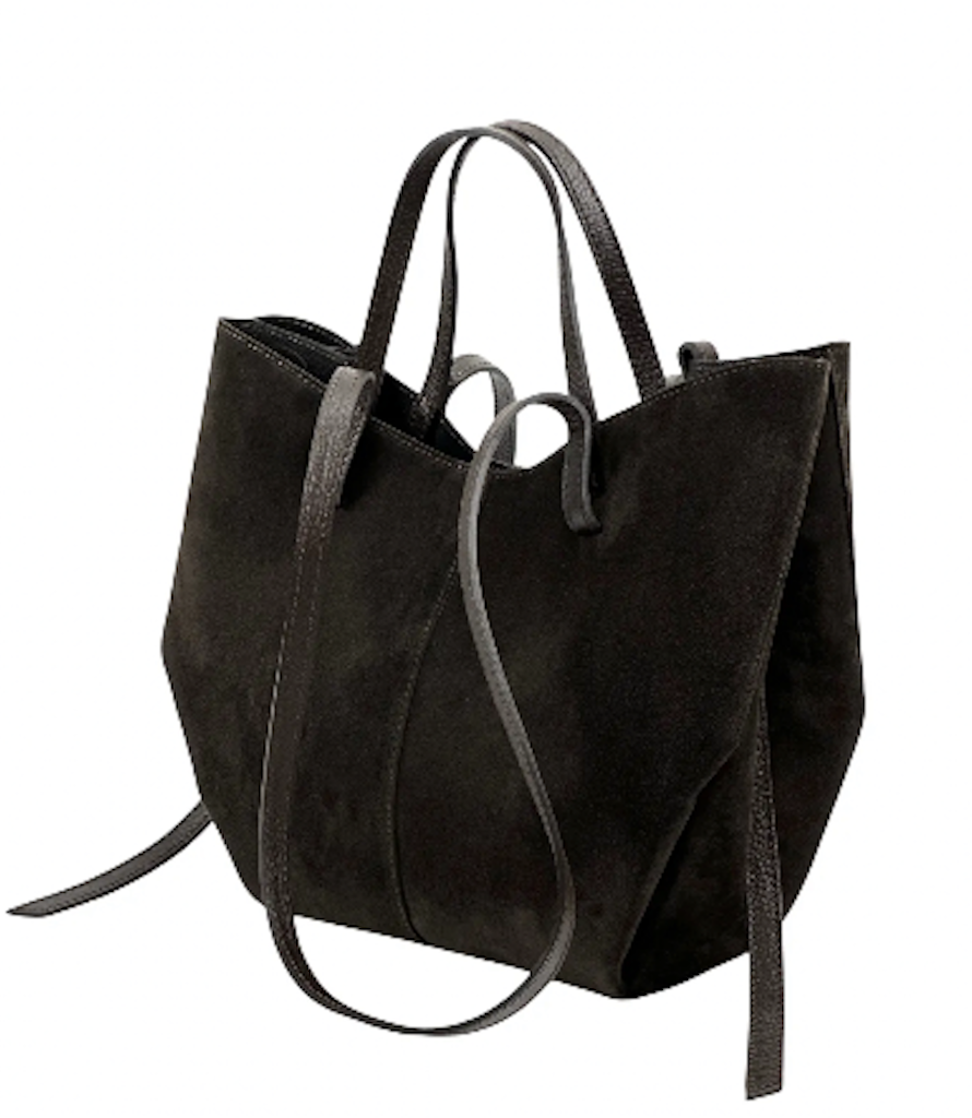 BZNA Bag Fonda Dunkelbraun Wildleder Italy Damen Shopper Handtasche Schultertasche Tasche - B Z N A