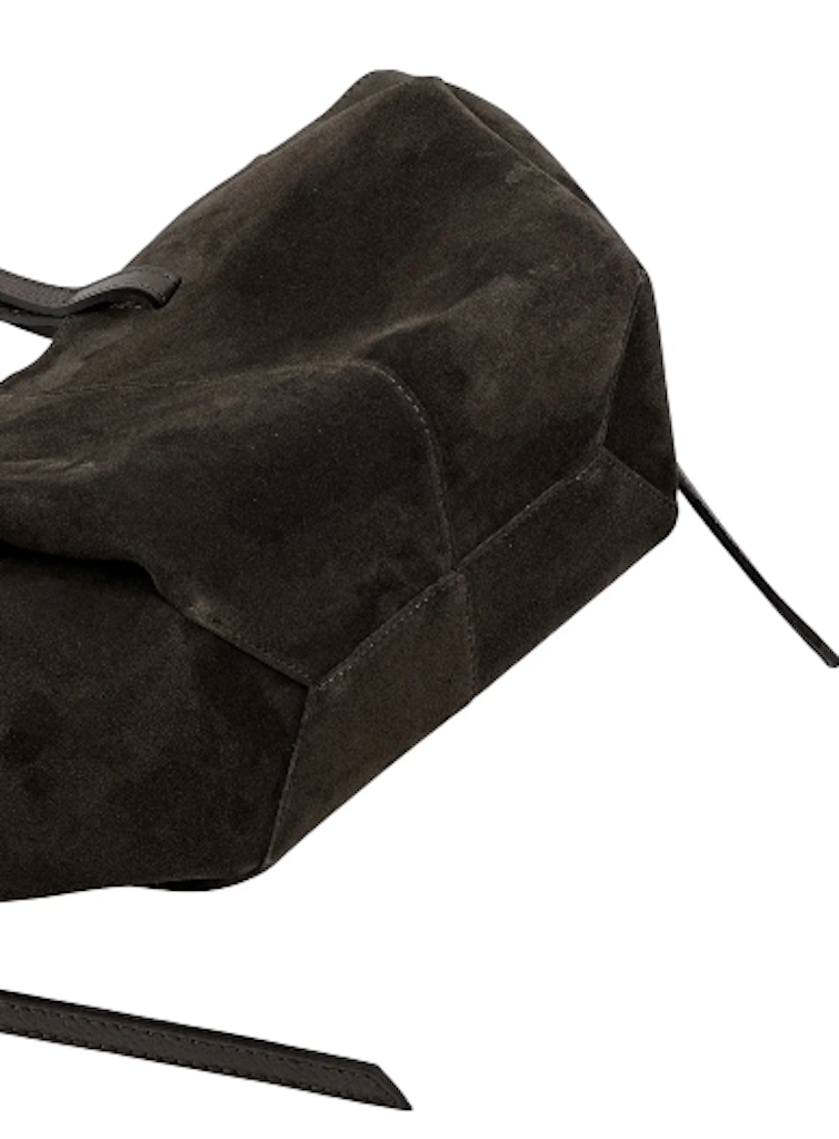 BZNA Bag Fonda Dunkelbraun Wildleder Italy Damen Shopper Handtasche Schultertasche Tasche - B Z N A