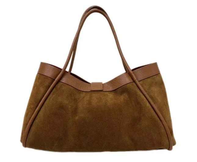 BZNA Bag Filiz Marone Wildleder Italy Damen Handtasche Schultertasche Tasche