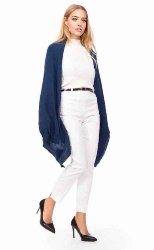 BZNA Cashmere Großer Wollschal in vielen Farben - Umhänge Schal Stola mit Kaschmir Unisex MADE IN ITALY