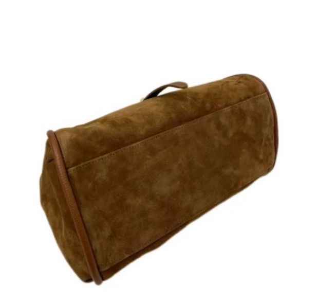BZNA Bag Filiz Cognac Wildleder Italy Damen Handtasche Schultertasche Tasche