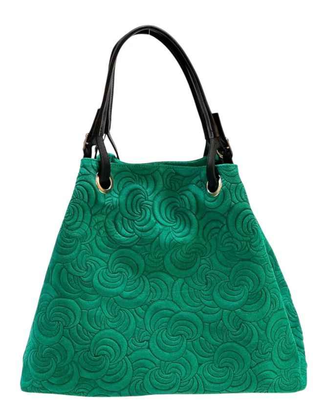 BZNA Bag Sephrina Esmerald geprägt Leder Italy Damen Shopper Handtasche Schultertasche Tasche