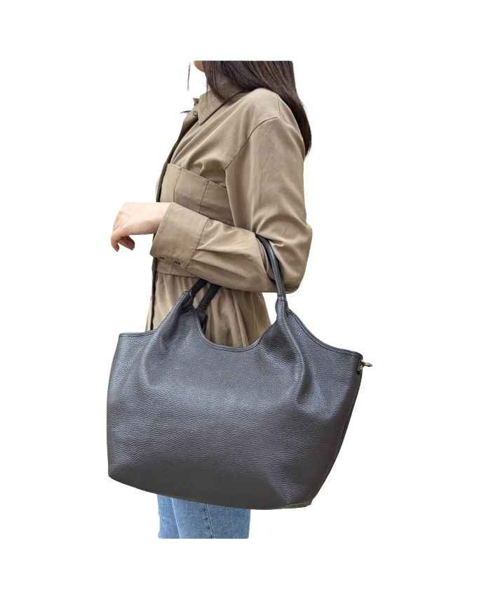 BZNA Bag Mette Rosa antico Leder Italy Damen Shopper Handtasche Schultertasche Tasche
