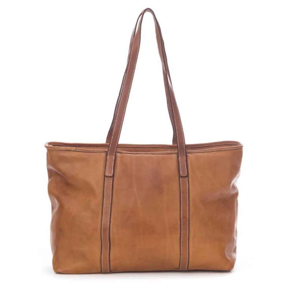 BZNA Bag Lotta Taupe Italy Designer Damen Tasche Handtasche Schultertasche Leder Shopper Neu