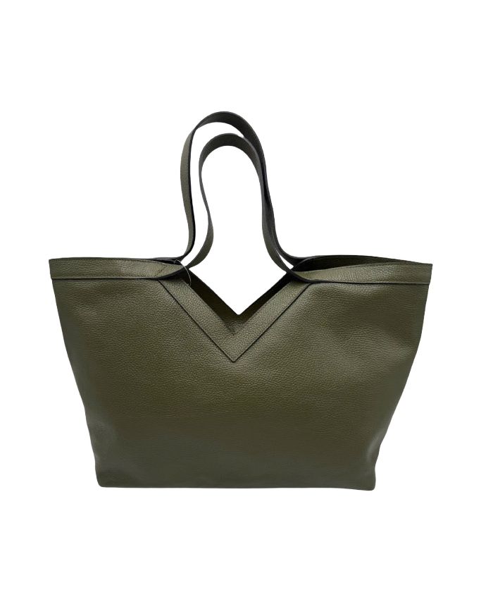 BZNA Bag Tuana Grün Leder Italy Damen Handtasche Schultertasche Tasche - B Z N A