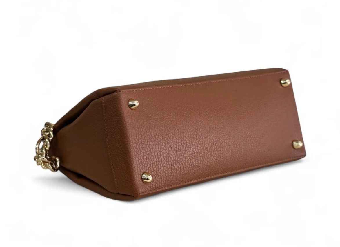 BZNA Bag Lahia Cognac Leder Italy Damen Handtasche Schultertasche Tasche
