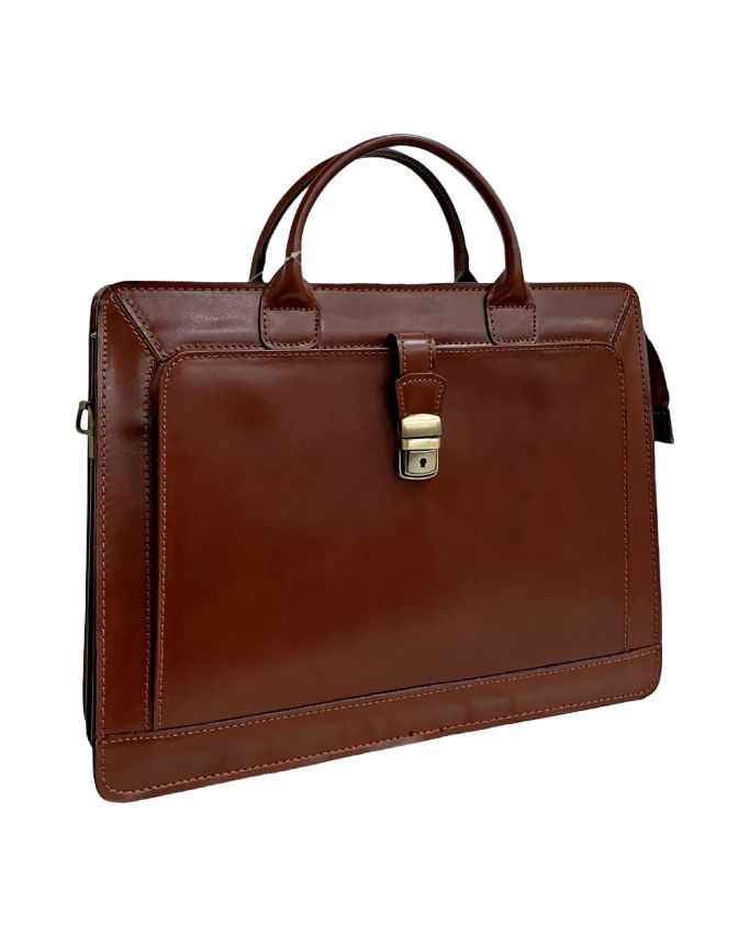 BZNA Bag Liya Marrone Business Aktentasche Designer Ledertasche Schultertasche Unisex