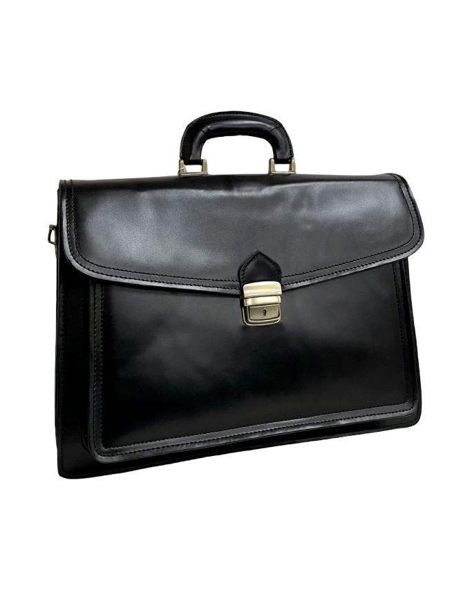 BZNA Bag Nova Schwarz Business Aktentasche Designer Ledertasche Schultertasche Unisex - B Z N A