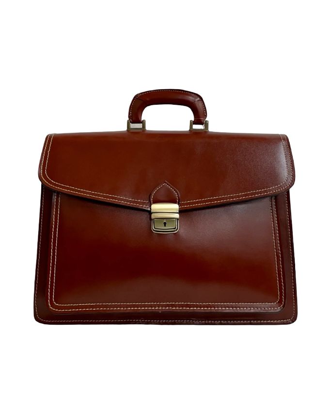 BZNA Bag Nova Marrone Business Aktentasche Designer Ledertasche Schultertasche Unisex - B Z N A