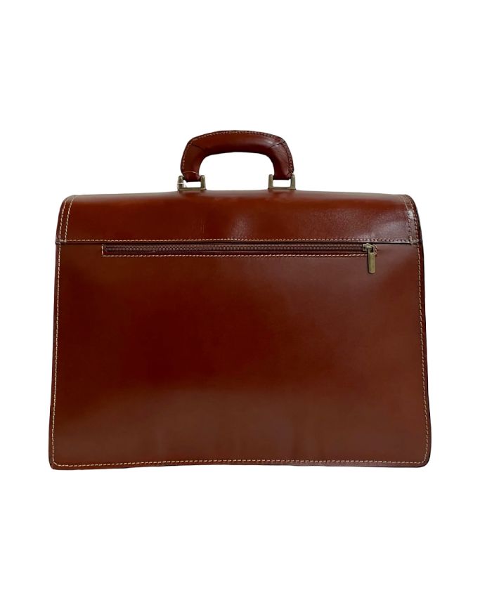BZNA Bag Nova Marrone Business Aktentasche Designer Ledertasche Schultertasche Unisex - B Z N A