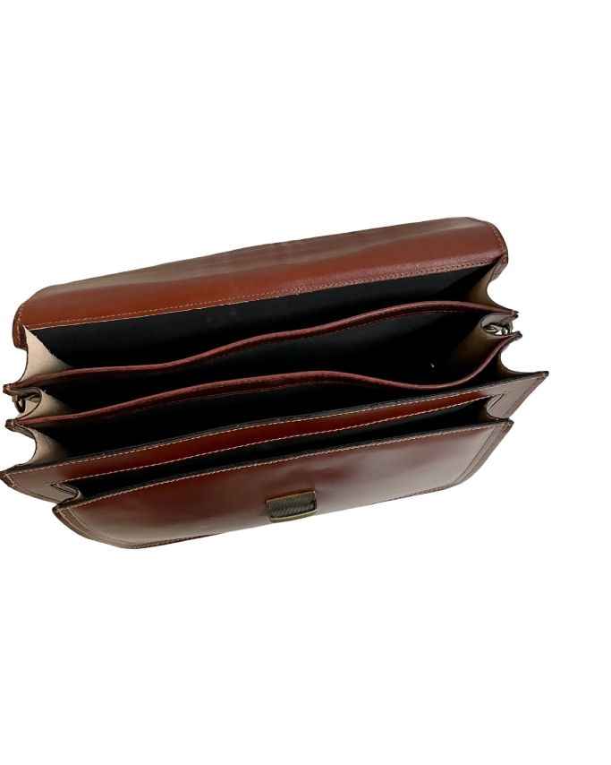 BZNA Bag Nova Marrone Business Aktentasche Designer Ledertasche Schultertasche Unisex