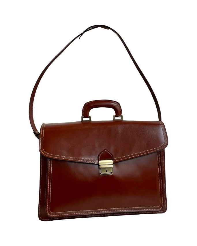 BZNA Bag Nova Schwarz Business Aktentasche Designer Ledertasche Schultertasche Unisex