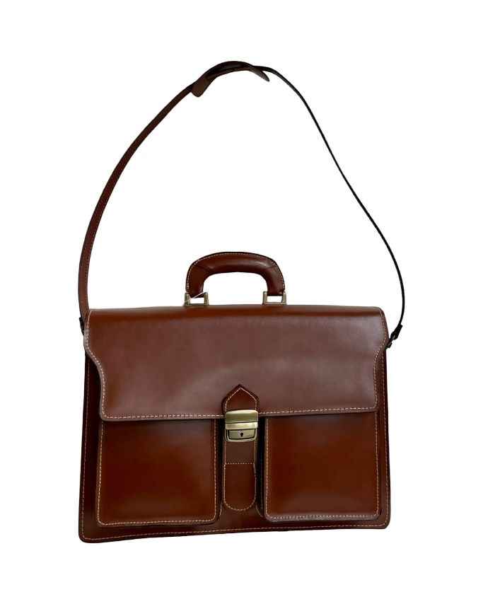 BZNA Bag Fred Schwarz Business Aktentasche Designer Ledertasche Schultertasche Unisex