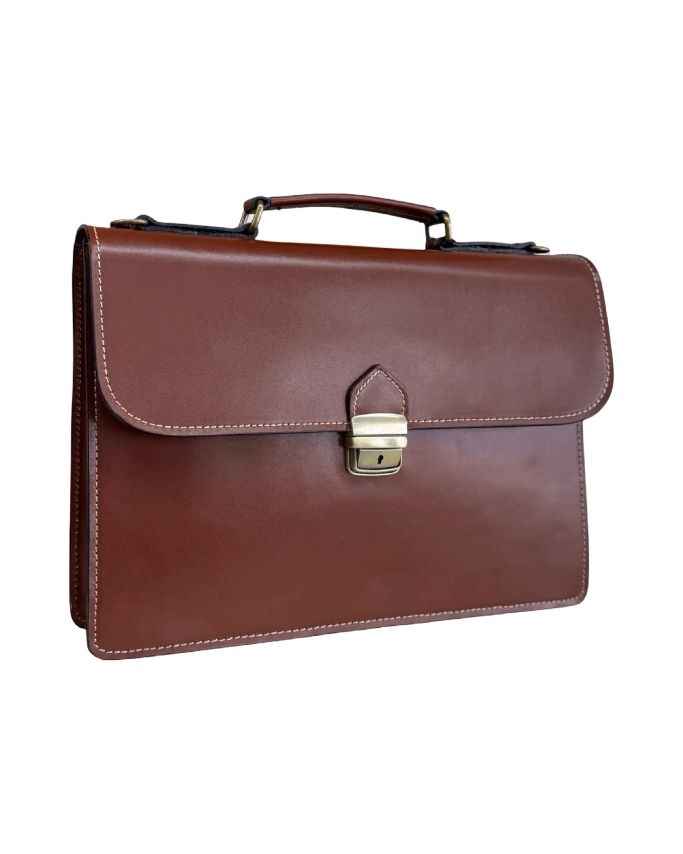 BZNA Bag Piet Marrone Business Aktentasche Designer Ledertasche Schultertasche Unisex