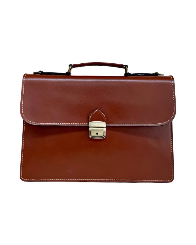 BZNA Bag Piet Marrone Business Aktentasche Designer Ledertasche Schultertasche Unisex - B Z N A