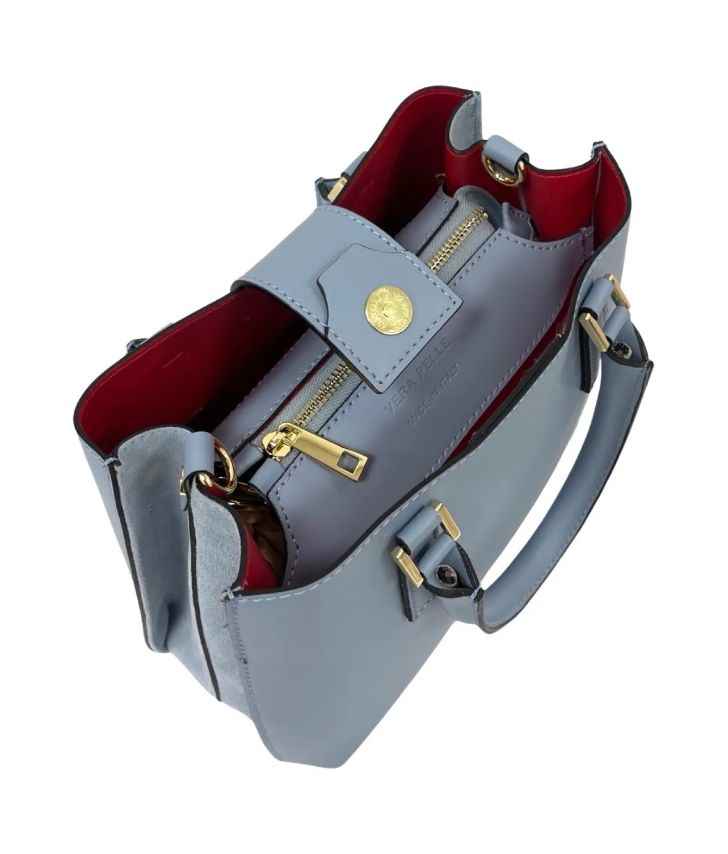 BZNA Bag Brenda Rosso Leder Italy Damen Handtasche Schultertasche Tasche