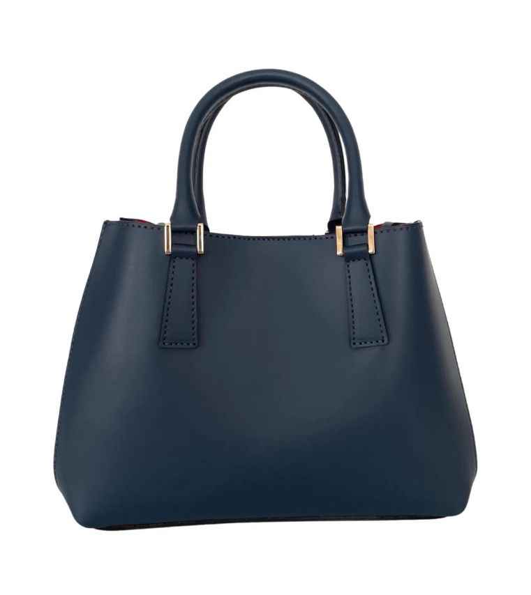 BZNA Bag Brenda Blau Leder Italy Damen Handtasche Schultertasche Tasche