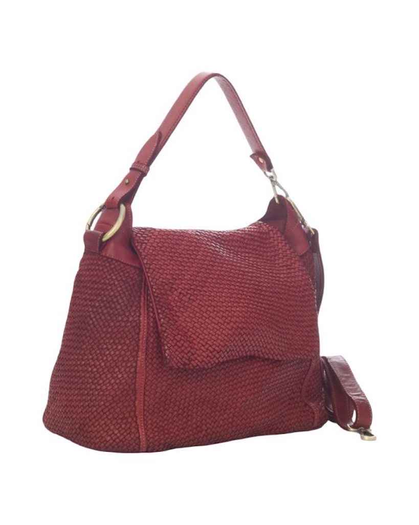BZNA Bag Tarja Bordeaux Italy Designer Messenger Damen Handtasche Schultertasche