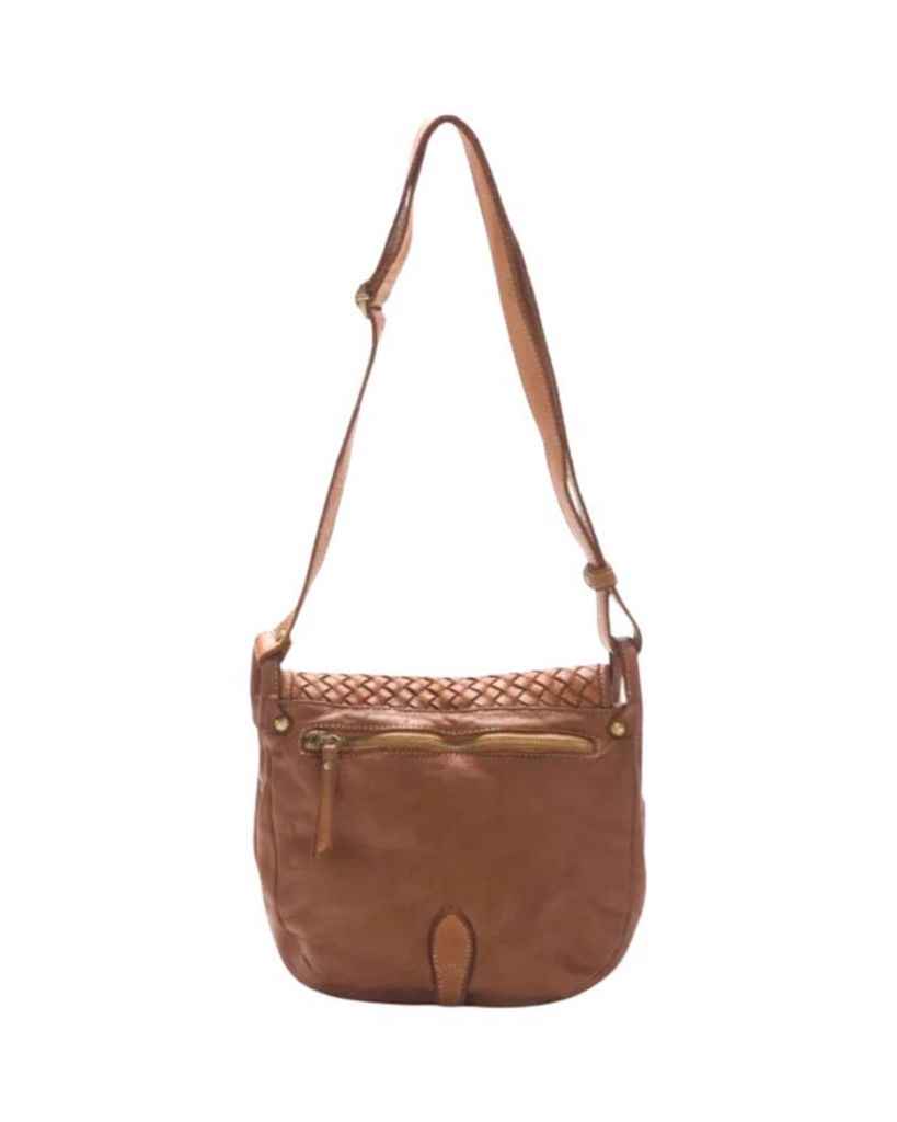 BZNA Schultertasche Tanita Taupe Italy Designer Handtasche Ledertasche Umhängetasche