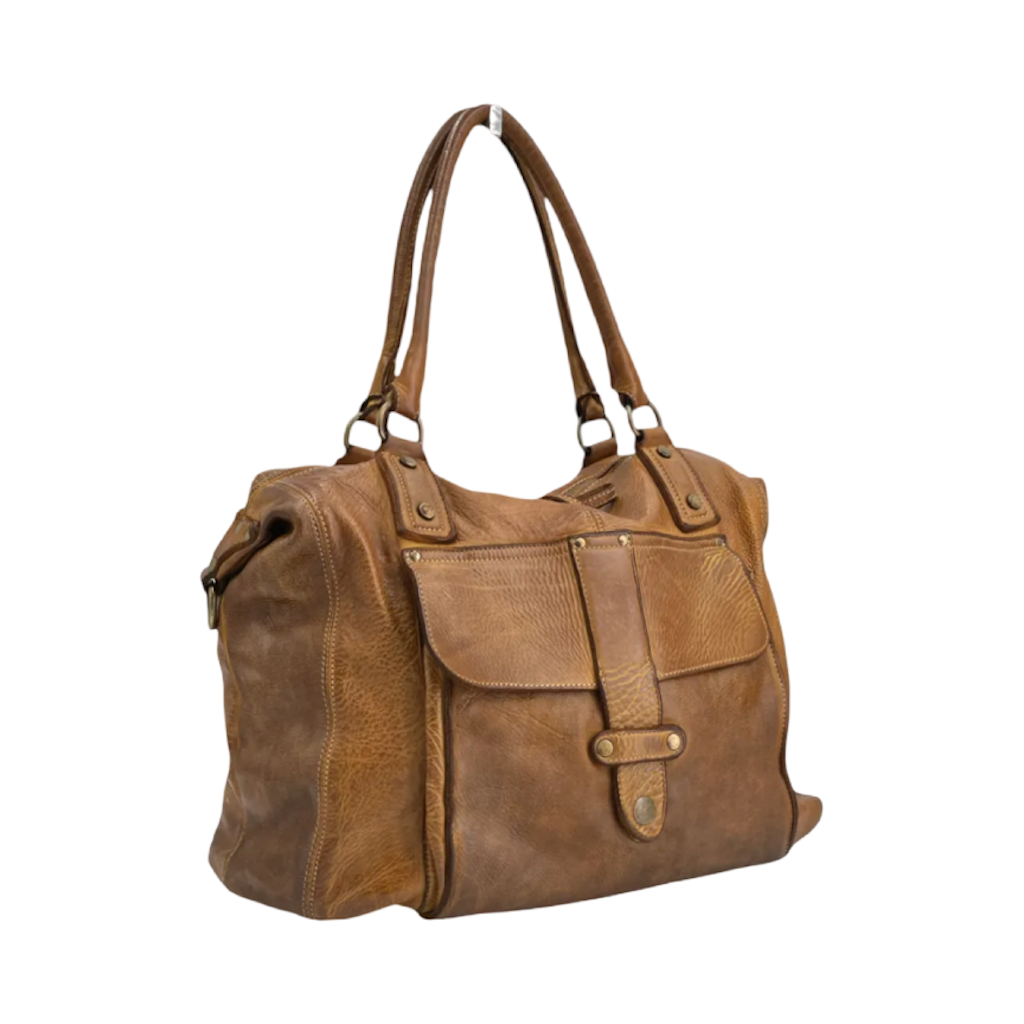 BZNA Bag Viola Cognac Italy Designer Damen Handtasche Ledertasche Schultertasche Tasche Leder Shopper Neu