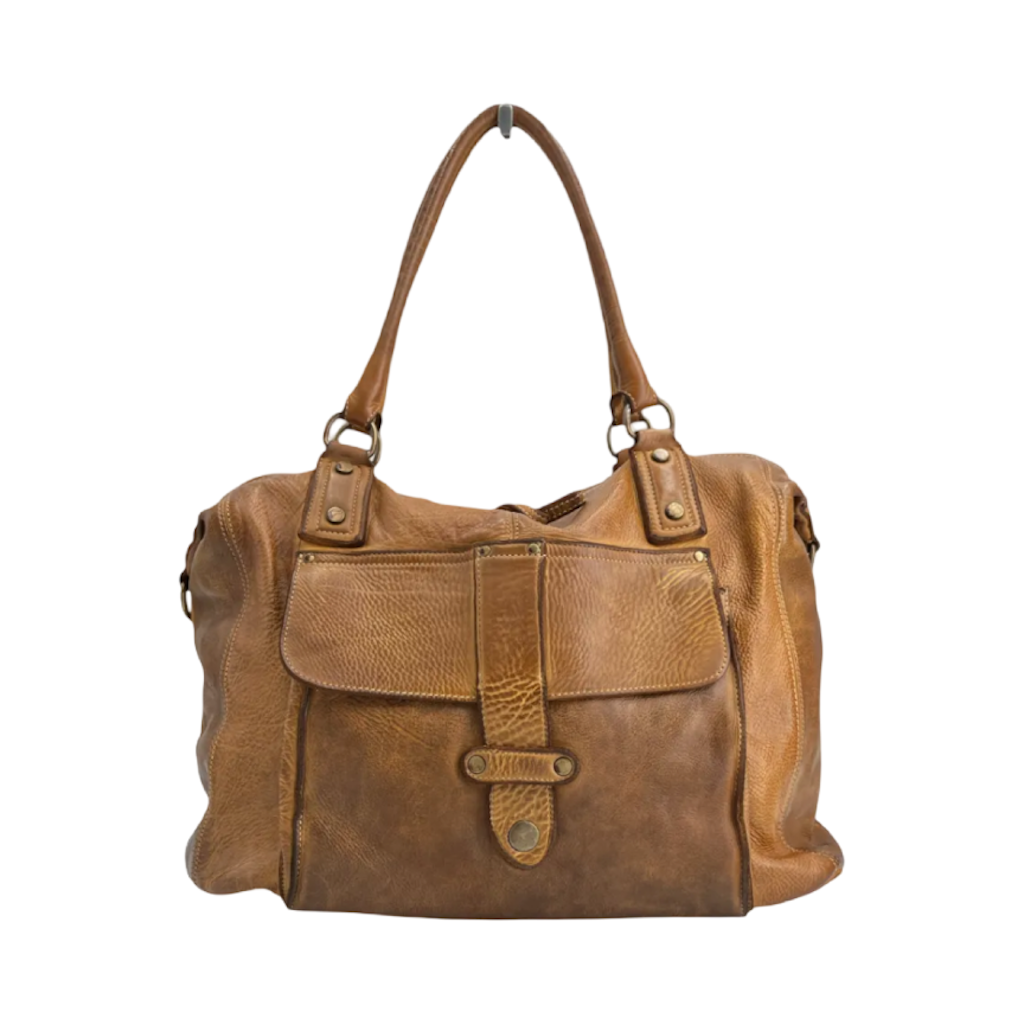 BZNA Bag Viola Cognac Italy Designer Damen Handtasche Ledertasche Schultertasche Tasche Leder Shopper Neu
