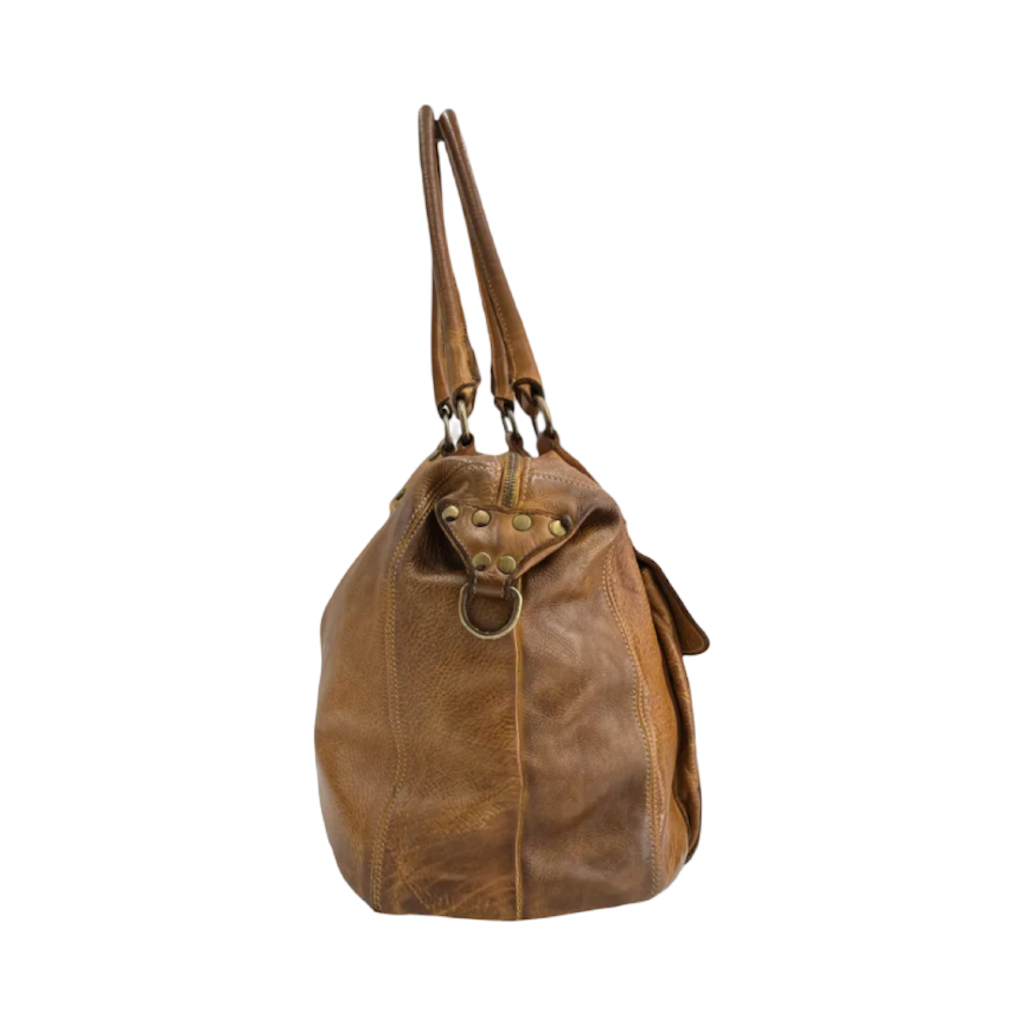 BZNA Bag Viola Cognac Italy Designer Damen Handtasche Ledertasche Schultertasche Tasche Leder Shopper Neu