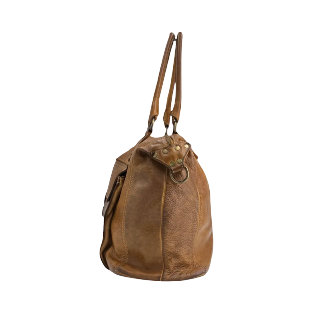 BZNA Bag Viola Braun Italy Designer Damen Handtasche Ledertasche Schultertasche Tasche Leder Shopper Neu