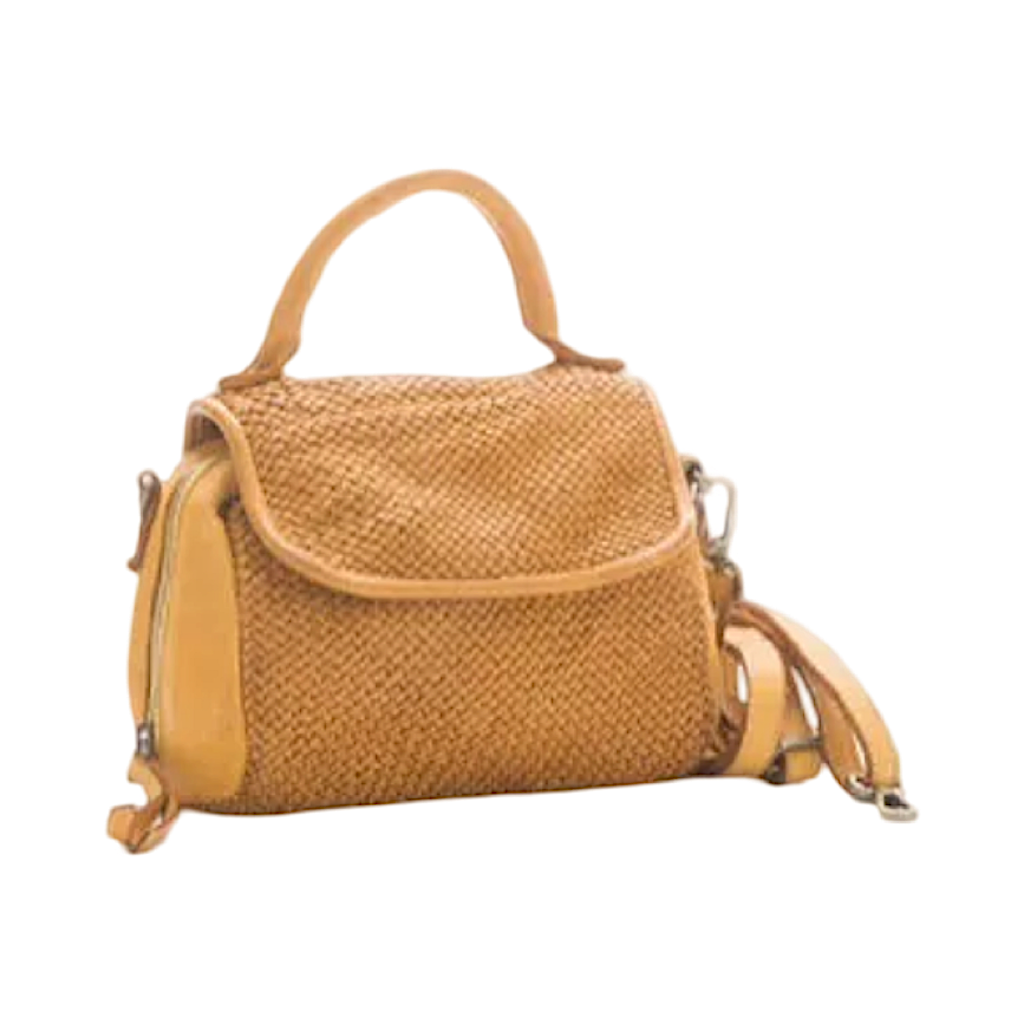 BZNA Schultertasche Tilly Gelb Italy Designer Clutch Ledertasche Handtasche