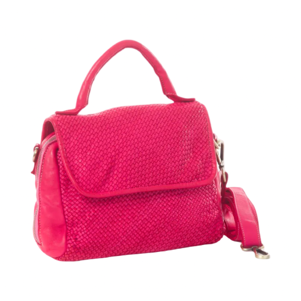 BZNA Schultertasche Tilly Pink Italy Designer Clutch Ledertasche Handtasche