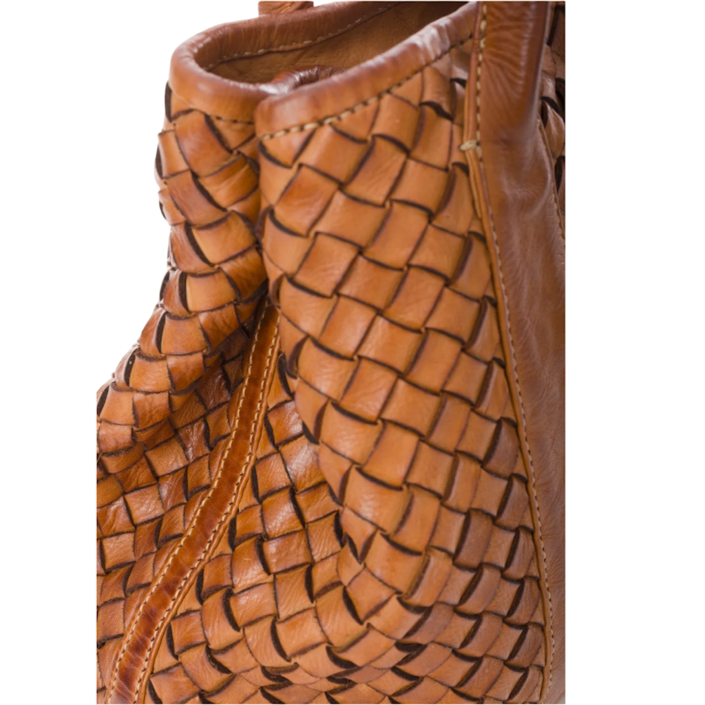 BZNA Bag Lana Grau Italy Vintage Schultertasche Designer Damen Handtasche