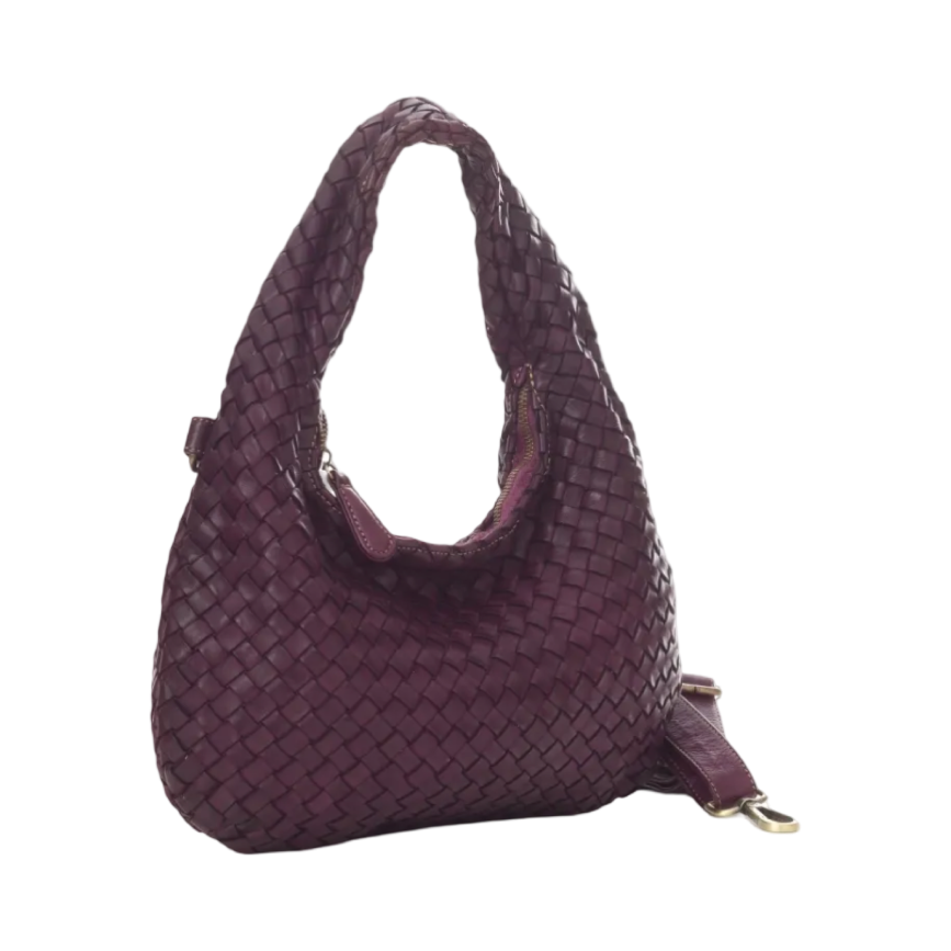 BZNA Bag Britta Bordeaux Italy Designer Handtasche Schultertasche Tasche Leder