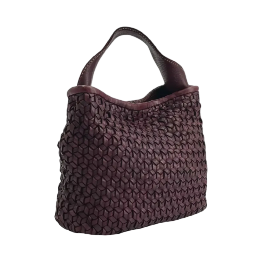 BZNA Bag Andrea Bordeaux Italy Vintage Schultertasche Designer Damen Handtasche