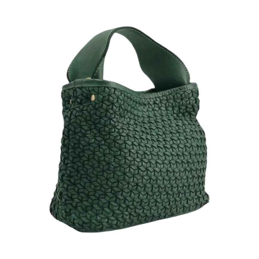BZNA Bag Andrea Forest Italy Vintage Schultertasche Designer Damen Handtasche