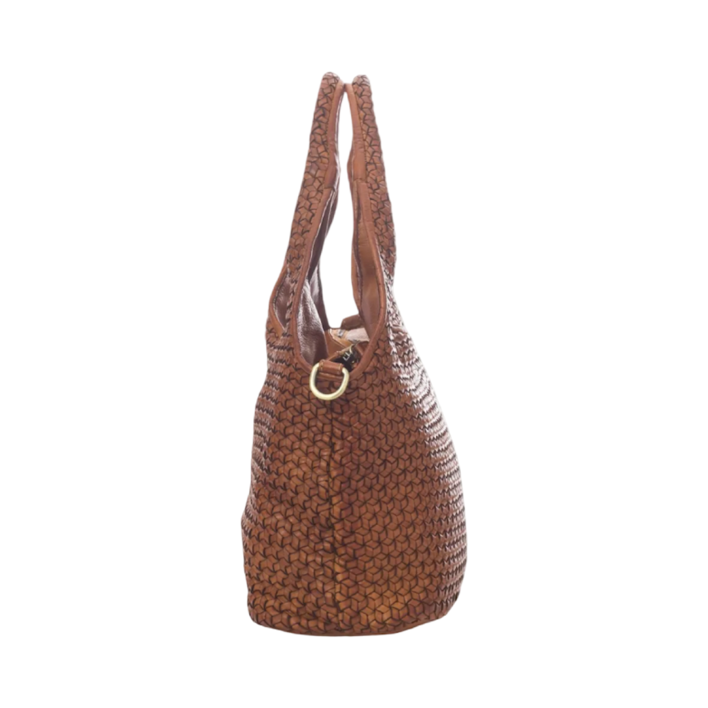 BZNA Bag Emilia Petrol Italy Designer Damen Handtasche Schultertasche Tasche Leder Shopper Neu