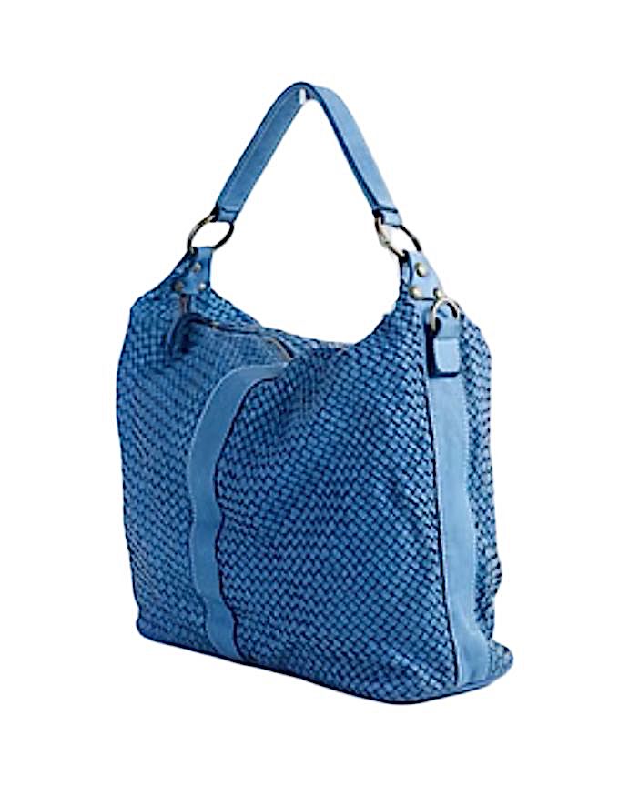 BZNA Bag Reneka Blau Italy Designer Shopper Handtasche Schultertasche Tasche - B Z N A
