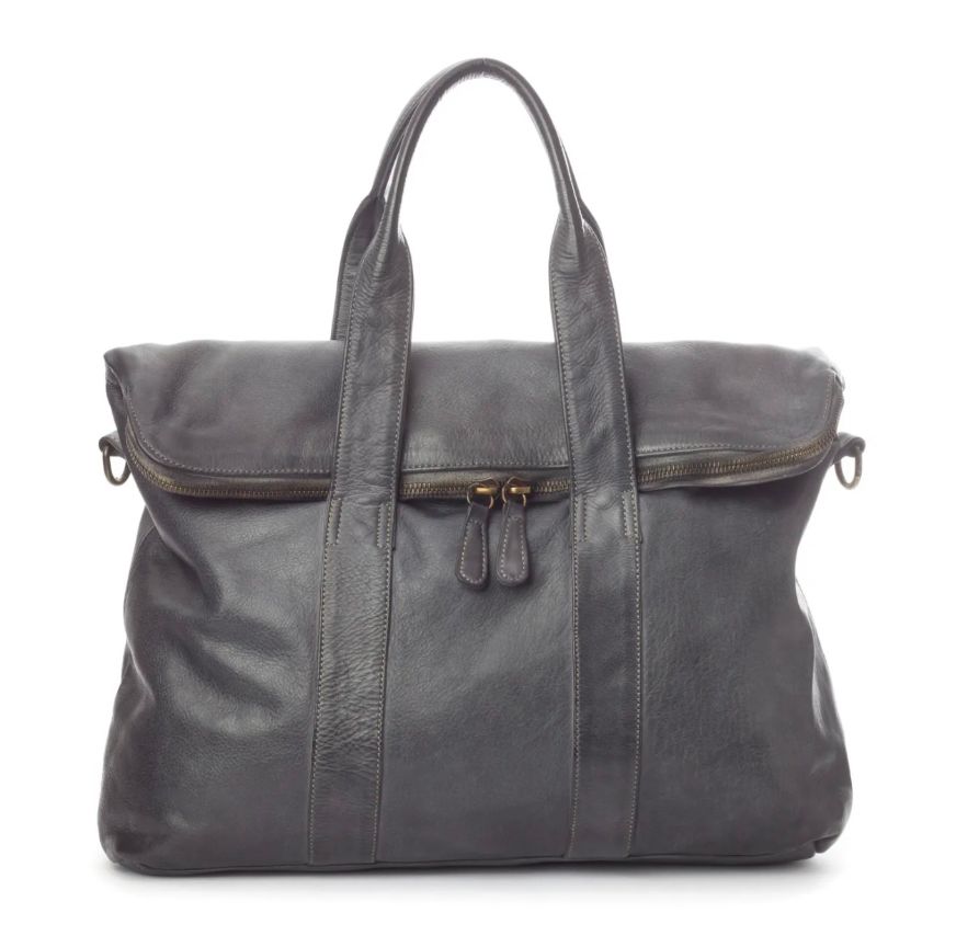 BZNA Bag Shopper Evi Grau Designer Business Messenger Tasche Schultertasche - B Z N A