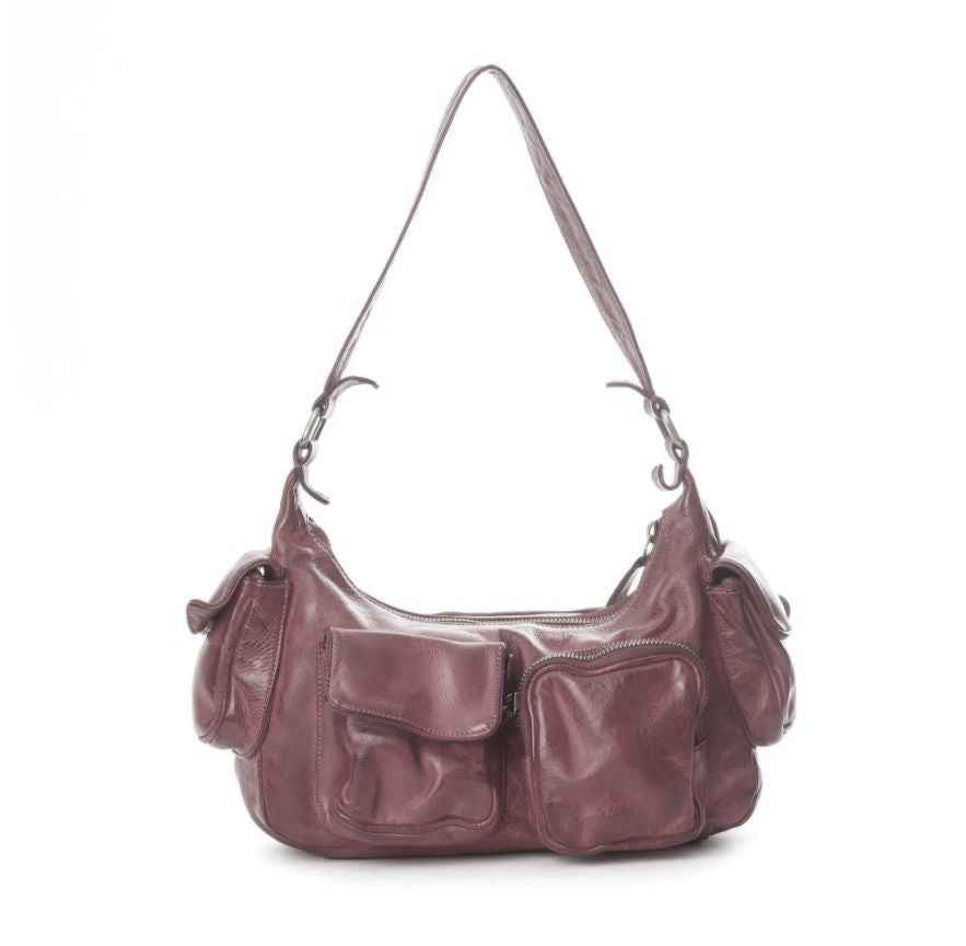 BZNA Bag Fee Grün Brilliant Italy Designer Umhängetasche Ledertasche Schultertasche Tasche Leder Neu