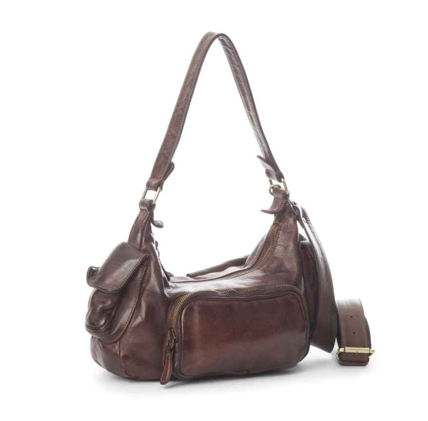 BZNA Bag Fee Braun Italy Designer Umhängetasche Ledertasche Schultertasche Tasche Leder Neu
