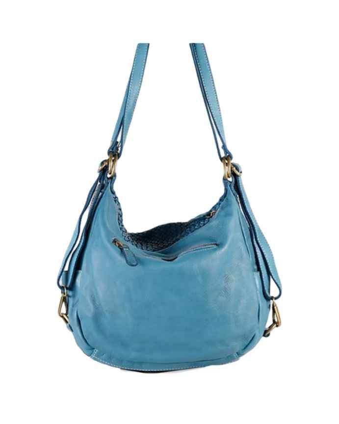 BZNA Bag Lizz Petrol Backpacker Designer Rucksack Damenhandtasche Schultertasche