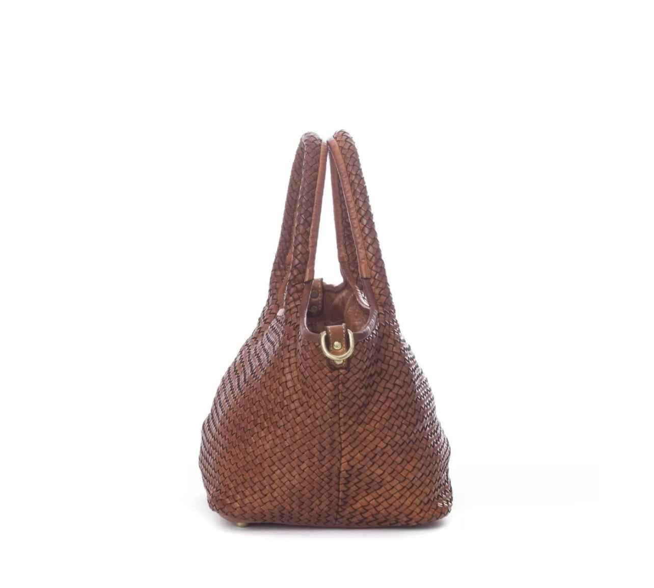 BZNA Bag Rozen Beige Italy Vintage Schultertasche Designer Damen Handtasche