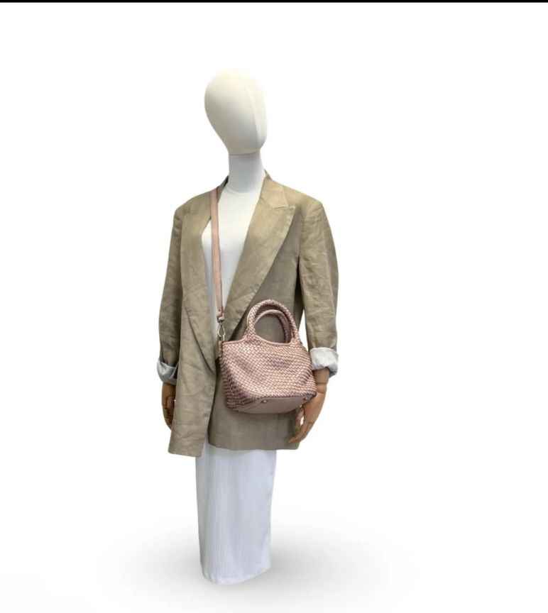 BZNA Bag Mala Schwarz Italy kleine Damen Handtasche Schultertasche Tasche Leder