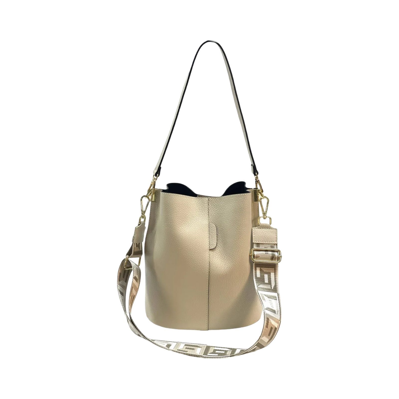 BZNA Bag Shirinia Beige Leder Italy Damen Handtasche Schultertasche Tasche