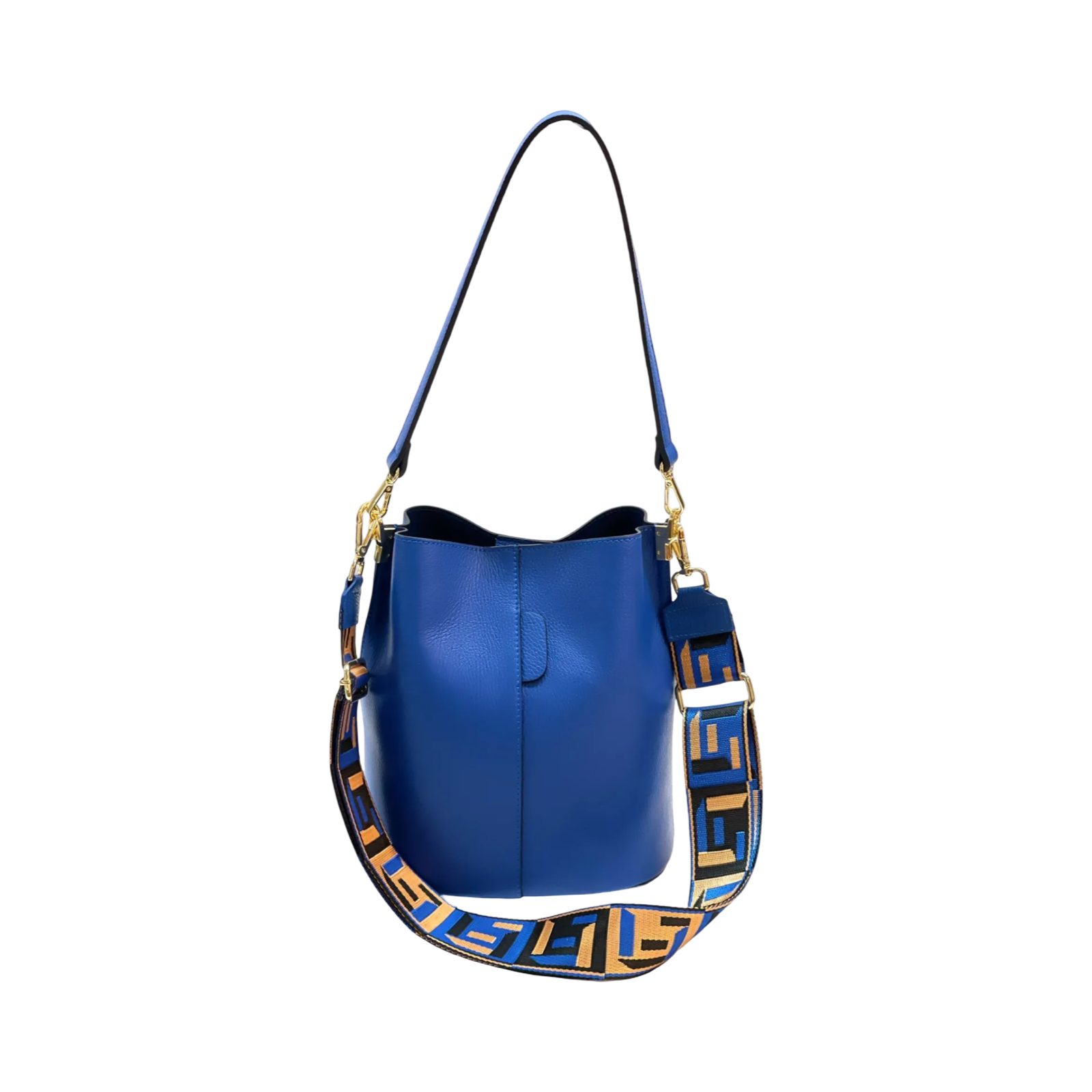 BZNA Bag Shirinia Bluette Leder Italy Damen Handtasche Schultertasche Tasche