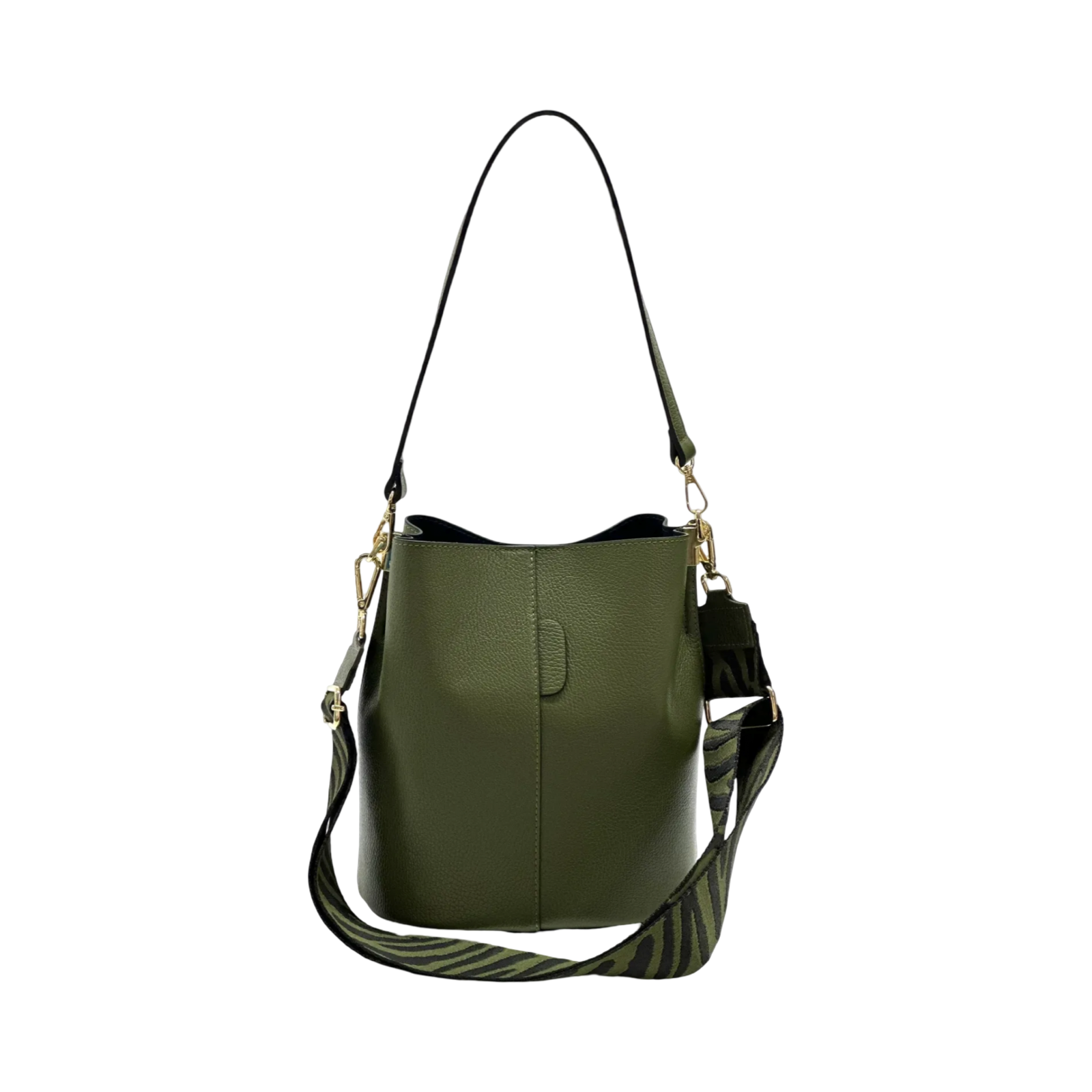 BZNA Bag Shirinia Grün Leder Italy Damen Handtasche Schultertasche Tasche