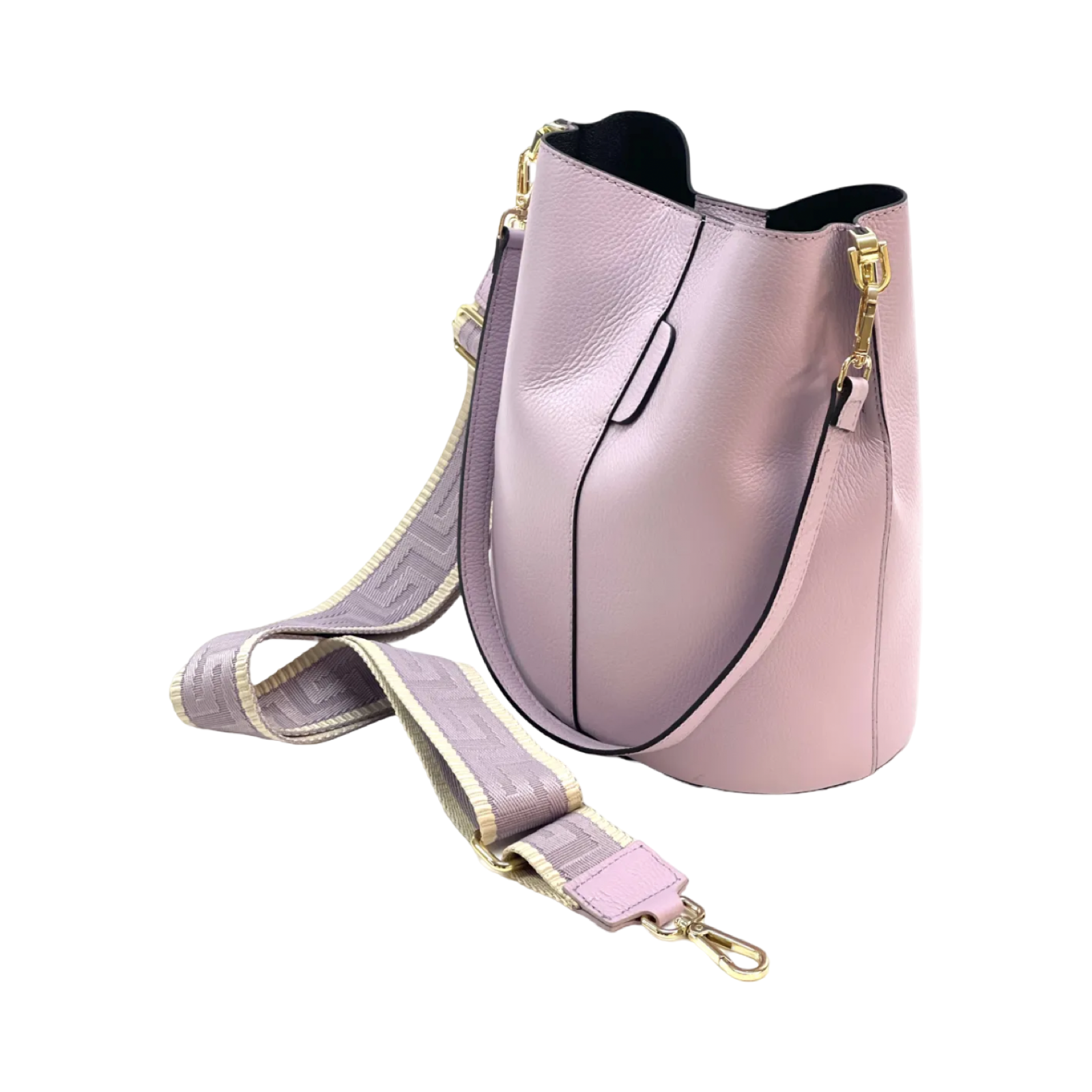 BZNA Bag Shirinia Lilla Leder Italy Damen Handtasche Schultertasche Tasche