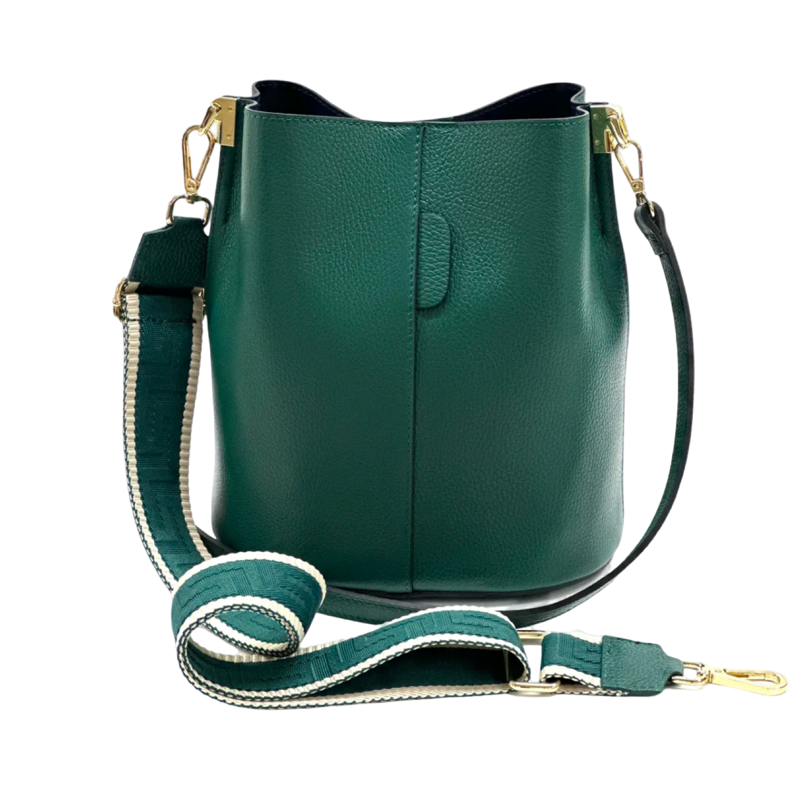 BZNA Bag Shirinia Verde Forest Leder Italy Damen Handtasche Schultertasche Tasche