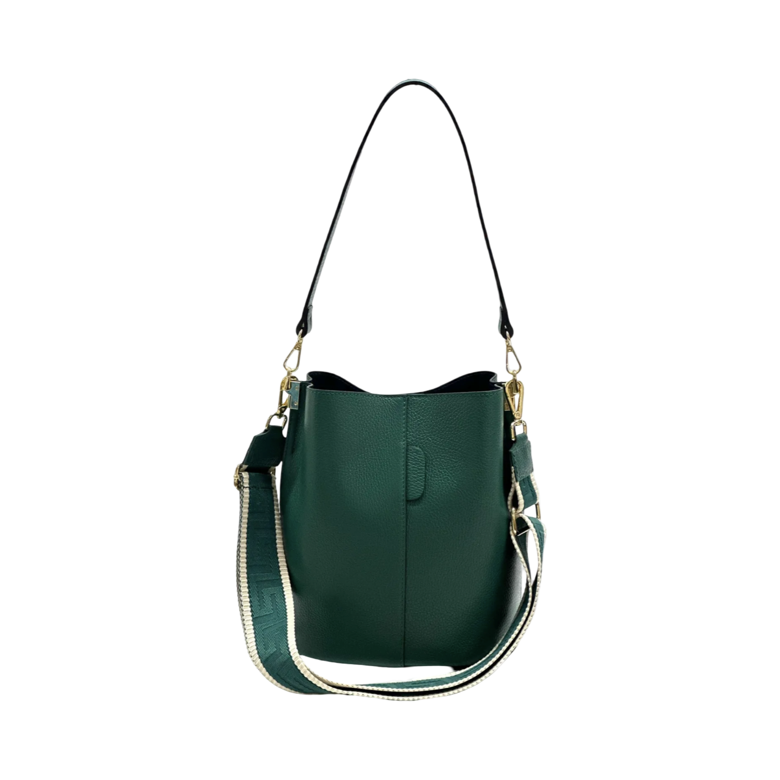 BZNA Bag Shirinia Verde Forest Leder Italy Damen Handtasche Schultertasche Tasche