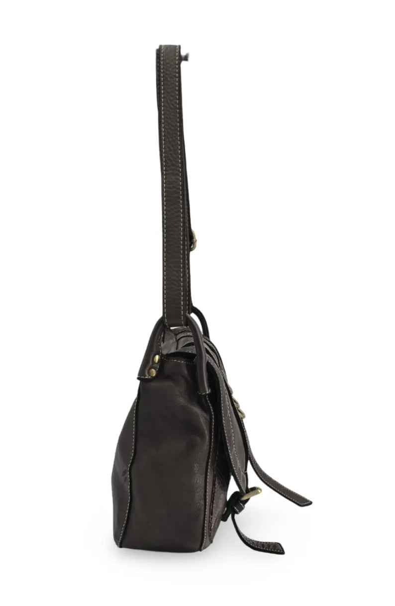 BZNA Bag Pauline Blau italy Designer Leder Schulter Ledertasche Umhänge Tasche