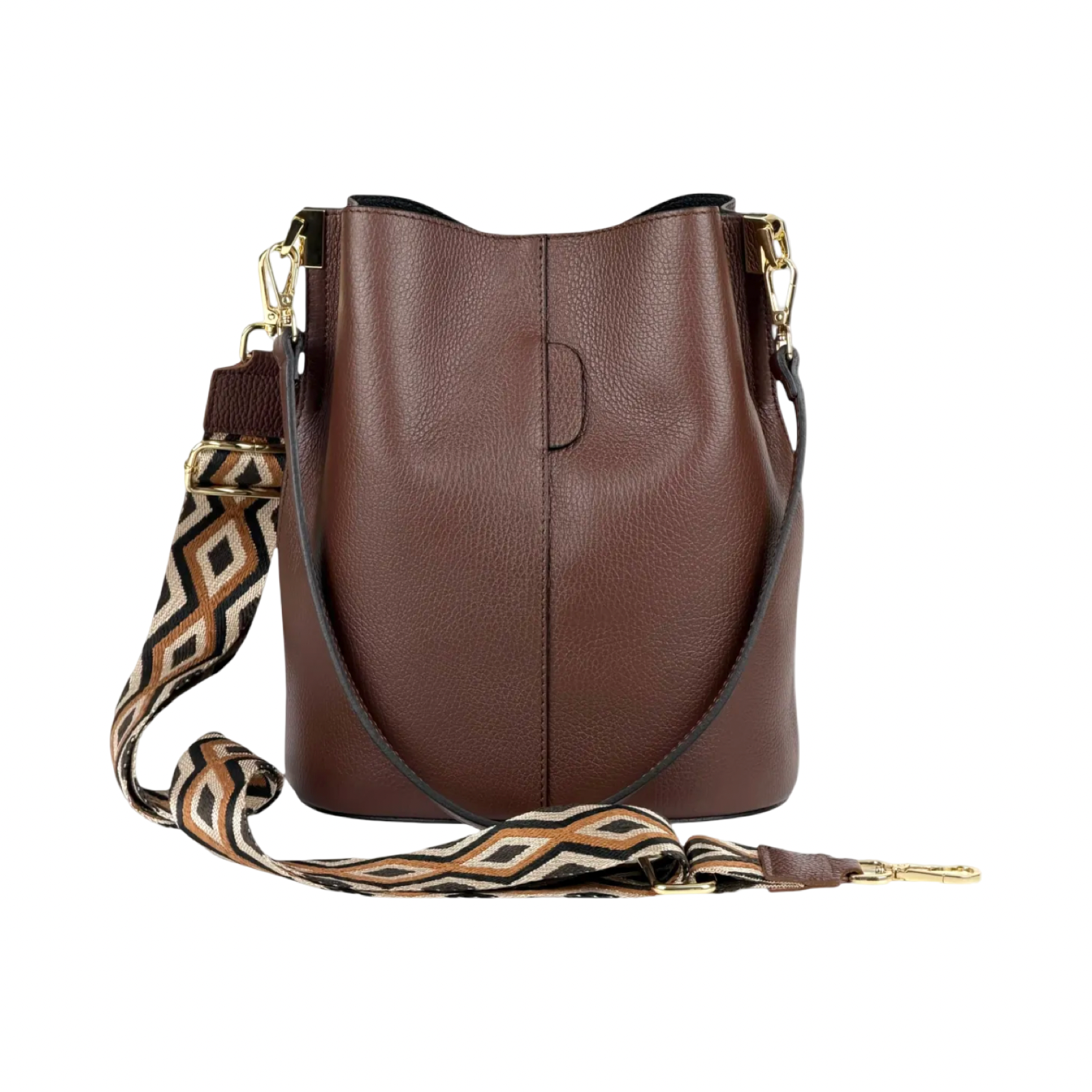 BZNA Bag Shirinia Braun Leder Italy Damen Handtasche Schultertasche Tasche